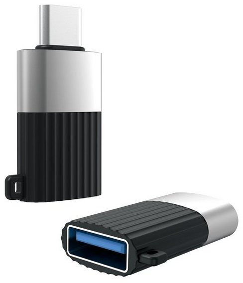 XO XO-Adapter NB149-F USB auf USB-C Datenkabel Buchse Smartphone-Adapter schwarz
