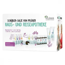 Schüßler-Salze Haus/Reiseapotheke 1-12 Tabletten+ 1+11 Creme