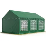 TOOLPORT Partyzelt 3 x 6 m inkl. Seitenteile dunkelgrün (6146)