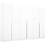RAUCH Möbel Alabama Schrank Kleiderschrank Drehtürenschrank Weiß 6-türig inklusive Zubehörpaket Basic 3 Kleiderstangen, 6 Einlegeböden BxHxT 271x229x54 cm