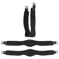 Equinate Langgurt Fremont Sattelgurt 110 cm Schwarz