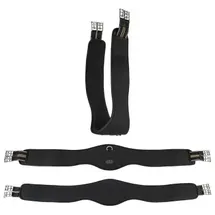 Equinate Langgurt Fremont Sattelgurt 110 cm Schwarz