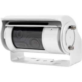CARGUARD SYSTEMS Shutter-Doppel-Rückfahrkamera RAV-MD2 in weiß von CARGUARD Systems mit 700TVL für Navis, Moniceiver und Monitore mit 2 Kameraeingängen, 150° und 60°, 9-32V, PAL