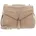Schultertasche 23 cm beige