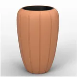 KAGM Pflanzkübel Blumenkübel Pflanztopf aus Kunststoff mit Pflanzeinsatz UV Wetterfest (inkl. Pflanzeinsatz) braun Ø 40.5 cm x 61.5 cm