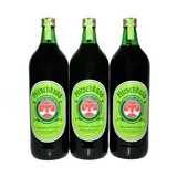 3 Flaschen Hirschkuss Kräuterlikör 38% Vol. 1 l Liter - 3 l