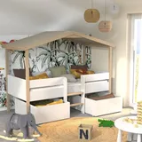 le quai des affaires Hausbett Piloti 90 x 190 cm Buche naturbelassen weiß