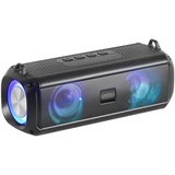 Mars Gaming MSB-XT, Tragbarer Lautsprecher + Soundbar 2in1, Dynamische RGB-Beleuchtung, 4 Treiber 20W Sound System, Bluetooth 5.3 Lautsprecher + AUX/MicroSD/USB/FM Radio, Schwarz