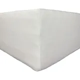 Jersey Deluxe Spannbettlaken – Weiß 180x200 Mit Gummiband (poliertes Produkt)