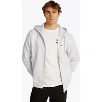 Tommy Hilfiger TJM Reg S Flag Zip Fleece Thru Kapuzenjacke Herren Silver Grey Heather XL