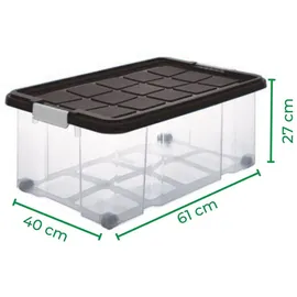 Novatool Novaliv Aufbewahrungsbox 2x45 L + 4x15 L 6-tlg. anthrazit