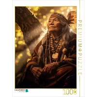 Calvendo Puzzle Sonnenstrahlen der Weisheit: Ein alter Häuptling im