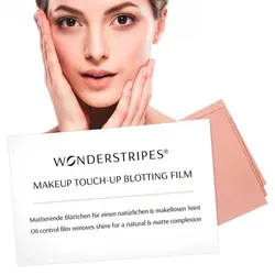Wonderstripes MakeUp Touch-Up Blotting Film Pro Packung 30 Stück