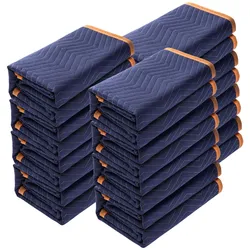 VEVOR 12x Umzugsdecken 2032x1829mm Möbeldecken Vliesstoff + recycelte Baumwolle Lagerdecken Umzug Packdecken Transport-Decken Möbelpackdecken Verpackungsdecken zum Schutz für Möbel