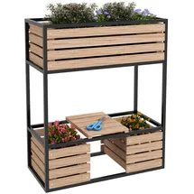 Outsunny Hochbeet 83 x 39 x 100 cm Braun
