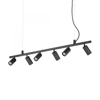 Ideal Lux Dynamite 6-flg. 115,5 cm schwarz