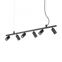 Ideal Lux Dynamite 6-flg. 115,5 cm schwarz