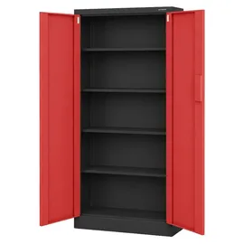 Jan Nowak Daniel Aktenschrank 185 x 90 x 40 cm Rot