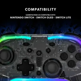 Snakebyte RGB S Controller Transparent Nintendo Switch