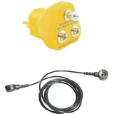 bernstein tools for electronics ESD-Erdungskabel Gelb, Schwarz