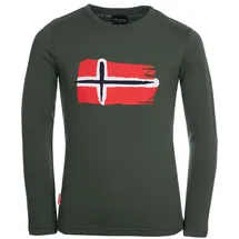 TROLLKIDS Funktionsshirt "Oslo" in Khaki - 164