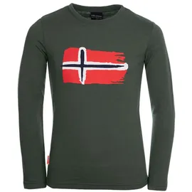 TROLLKIDS Funktionsshirt "Oslo" in Khaki - 164