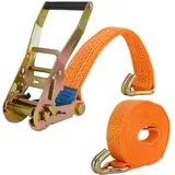 Baumarktplus Spanngurt Ratschen Zurrgurt 8m 5000kg 5t 5to TÜV/GS orange 2-tlg.