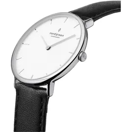 Nordgreen Native Quarz Edelstahl 32 mm NR32SILEBLXX