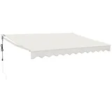 vidaXL Elektrische Markise mit Kurbel Creme 3x2,5 m