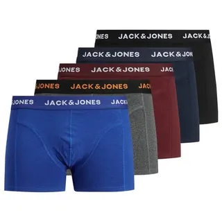 JACK & JONES Black Friday Boxershorts 5 Einheiten Black / Detail Navy Blazer / Port Royal / Dgm / Surf The Web M