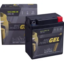 Intact GEL6-6N6-3B Bike-Power Gel 6Ah Motorradbatterie (DIN 00611) 6N6-3B,