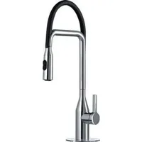 Franke Maxxis Spray Küchen-/ Hochdruckarmatur Einhebelmischer mit flexiblem Auslauf mit Brausefunktion massive Edelstahlgehäuse, 115.0150.260