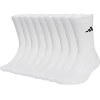 adidas ESSENTIALS CREW SOCK 10er Pack Schwarz/Weiß 46-48