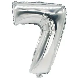 Papstar Luftballon 20 cm x 35 cm Silber