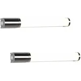meineWunschleuchte Wandleuchten 2er Set 41,5cm Silber