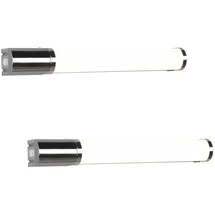 meineWunschleuchte Wandleuchten 2er Set 41,5cm Silber