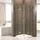 Bernstein Eckdusche Bernstein EX809 mit Drehtür Nano ESG-Sicherheitsglas 90x90x195cm