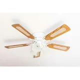 Pepeo Kisa 105 cm Deckenventilator mit Licht