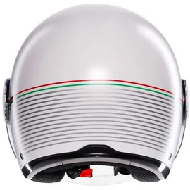 AGV Eteres Capoliveri Jethelm - Matt Weiß/Grau/Rot/Grün / L