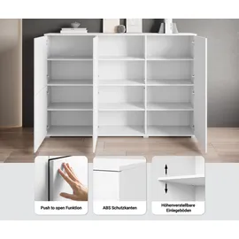 OTTO home Highboard 180 x 125 x 39,5 cm grau
