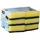 Papstar 120 Topfreiniger, Schwamm eckig 2,6 cm x 9 cm x 6,6 cm gelb/grün , kratzend