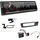 EHO Kenwood KMM-BT408DAB 1-DIN Digital Media Receiver Autoradio DAB+ Bluetooth USB Einbauset passend für BMW 3er E90 E91 E92 E93