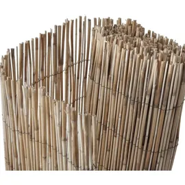 vidaXL Gartenzaun 500 x 80 cm Schilf/Holz