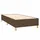 vidaXL Boxspringbett mit Matratze Dunkelbraun 100x200 cm Stoff - Braun