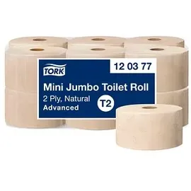 TORK Mini Jumbo Toilettenpapier 2-lagig 12 x 170 m