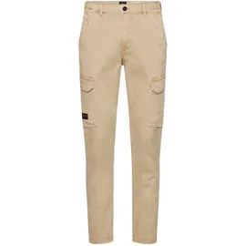 CAMEL ACTIVE Cargohose aus komfortablem Baumwoll-Mix in Beige | Gr.: W33/L36
