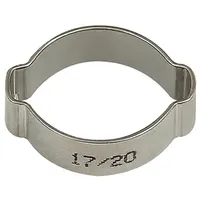 Riegler 2-Ohr-Schl.klemme, Edelstahl (W4), Spannbereich 5 - 7 mm,