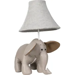 LED Tischleuchte "Bobby der Elefant", grau, H: 48cm, HAPPY LAMPS FOR SMILING EYES, Lampen, Hochwertig, Einzigartig, Zertifiziert