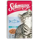 Schmusy Ragout in Sauce Lachs Katzenfutter nass