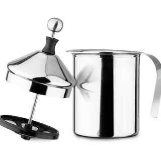 Hi Haushalt International Manueller Edelstahl Milchaufschäumer: Perfekter Schaumgenuss